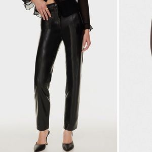 Aritzia Wilfred Fabian Straight Leg Vegan Leather Pants - 25”